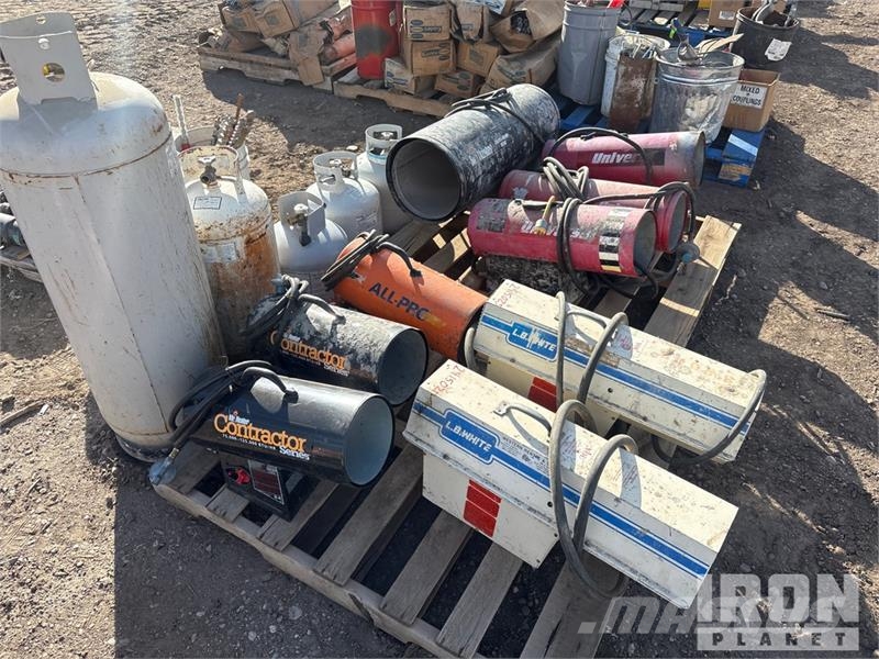 Propane heaters, 5 propane tanks Muud põllumajandusmasinad