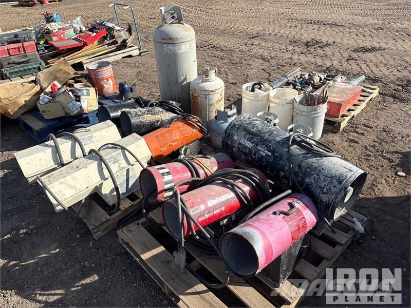 Propane heaters, 5 propane tanks Muud põllumajandusmasinad