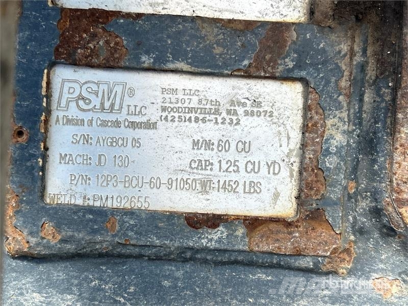 PSM 60 in 1.25 cyd Cleanup Excavator Bucket - Fits Joh Baldes