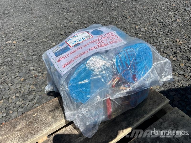 Quantity of (10) 2.4 in x 33 ft Heavy Duty Ratchet Otros componentes