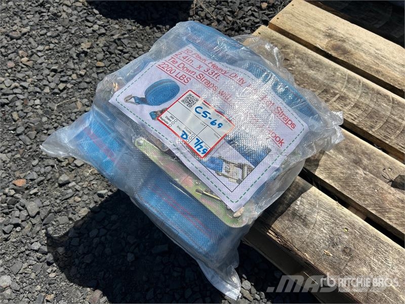 Quantity of (10) 2.4 in x 33 ft Heavy Duty Ratchet Otros componentes