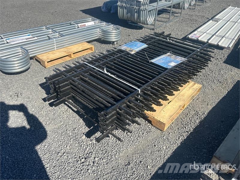 Quantity of (10) 7 ft 10 in x 3 ft 9 in Galvanized Fencing equipment