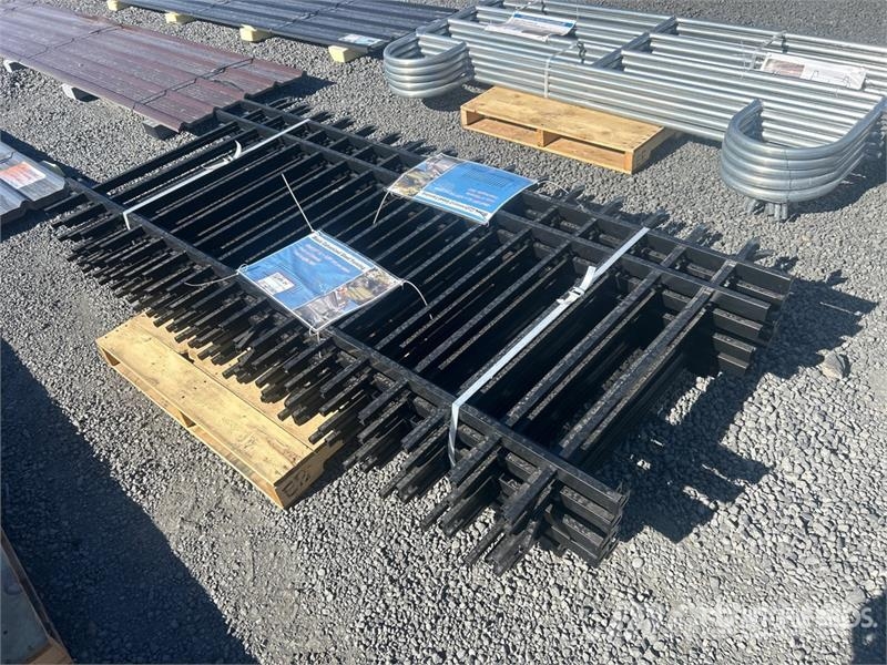 Quantity of (10) 7 ft 10 in x 3 ft 9 in Galvanized Fencing equipment