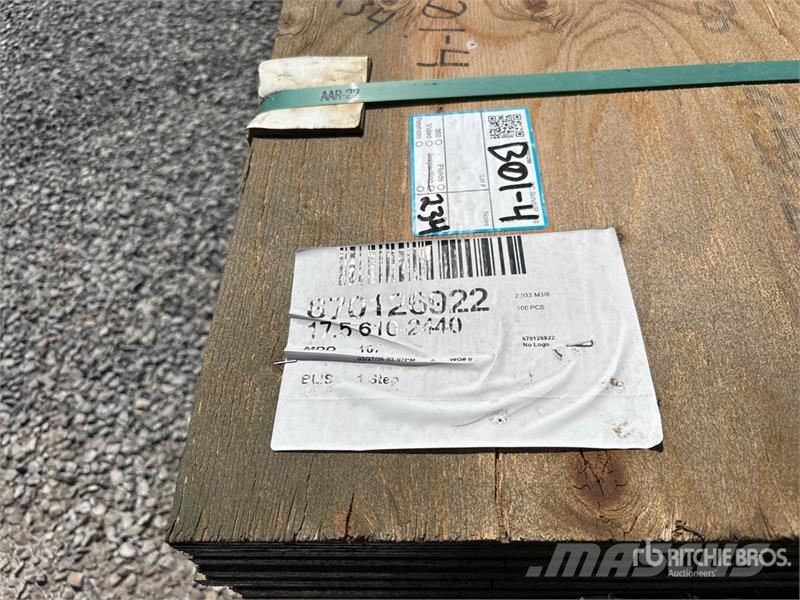 Quantity of (100) 3/4" 2x8 MDO G1S With Smooth Ove Other components