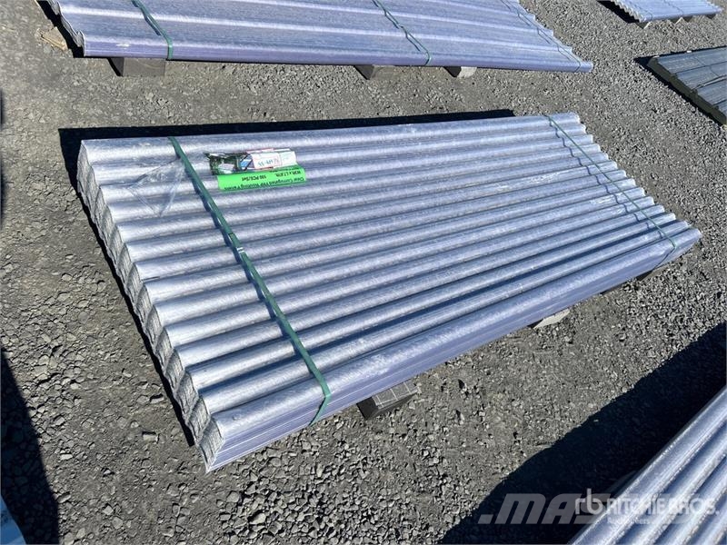 Quantity of (100) 8 ft x 3 ft Polycarbonate Roof P Verricelli, paranchi e sollevatori per materiali
