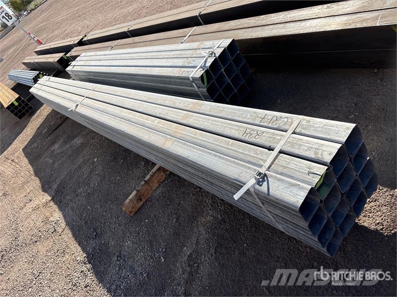 Quantity of (16) 4x4 SQ 20 ft Steel Outros componentes