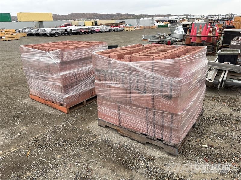 Quantity of (160) 10 in x 10 in x 16 in Red Block Other components