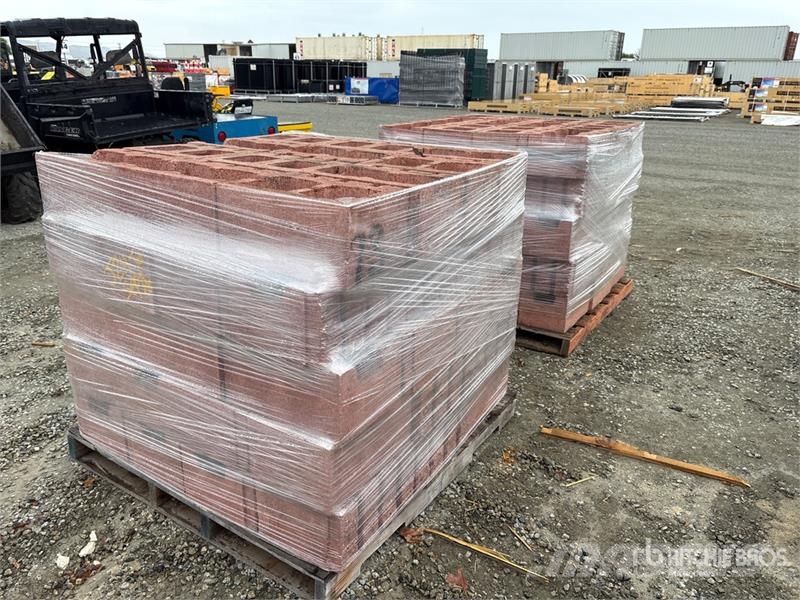 Quantity of (160) 10 in x 10 in x 16 in Red Block Other components