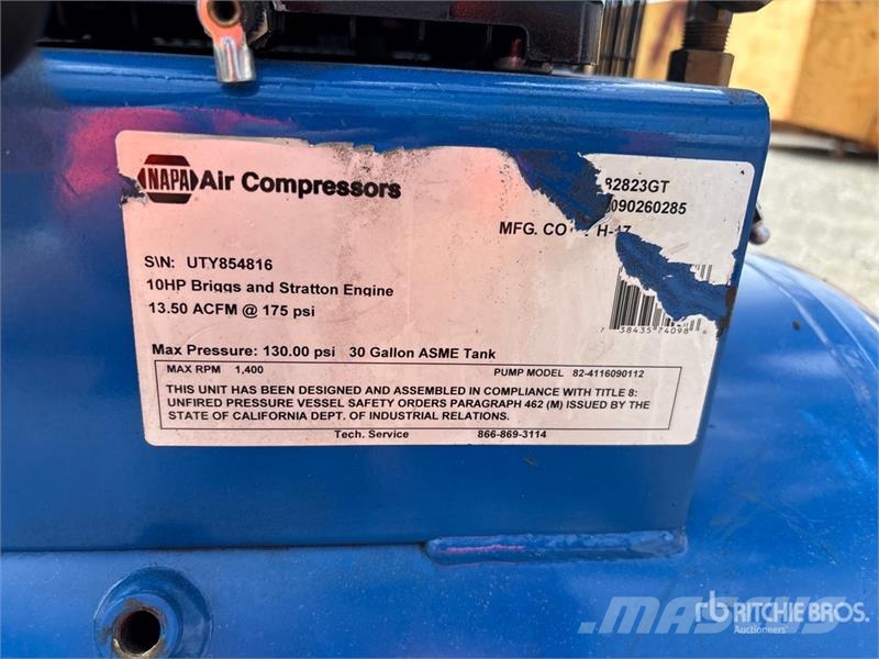  Quantity of (2) 13.5 cfm 30 gal Air Compressor مكابس