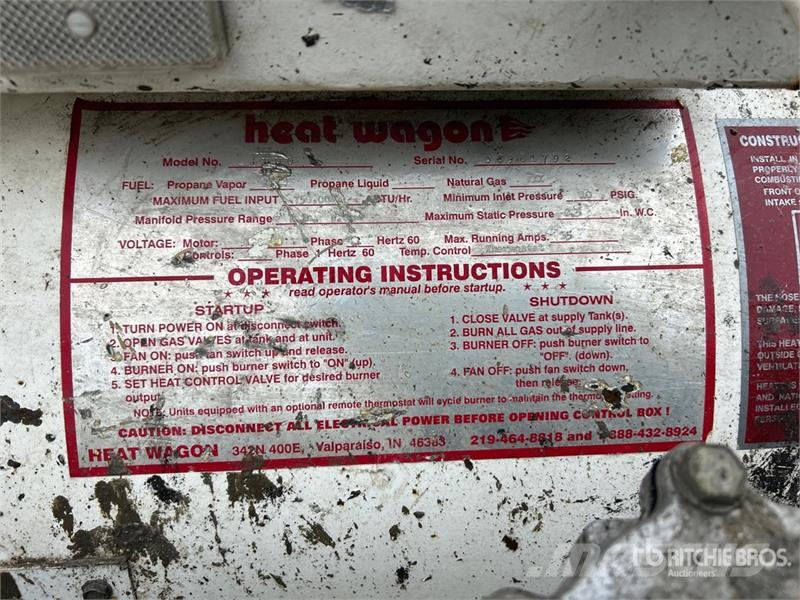 Quantity of (2) Heat Wagon 750000 BTU Space Heater Echipamente incalzire si dezghetare