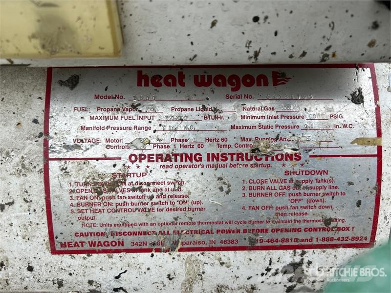 Quantity of (2) Heat Wagon 750000 BTU Space Heater Echipamente incalzire si dezghetare