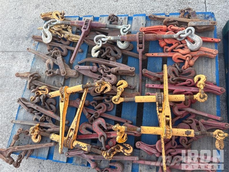  Quantity of (2) Pallets of Chains and Binders Diger parçalar