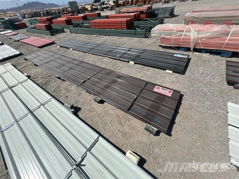 Quantity of (20) 19.69 ft x 3 ft Brown Metal Roof Seilwinden, Bauaufzüge und Lastenaufzüge