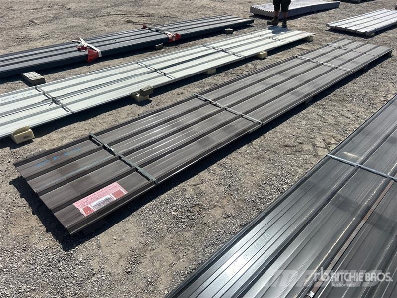 Quantity of (20) 19.69 ft x 3 ft Brown Metal Roof Seilwinden, Bauaufzüge und Lastenaufzüge