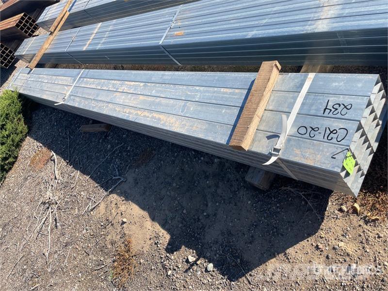 Quantity of (20) 2x4 SQ 17 ft Steel Drugi deli