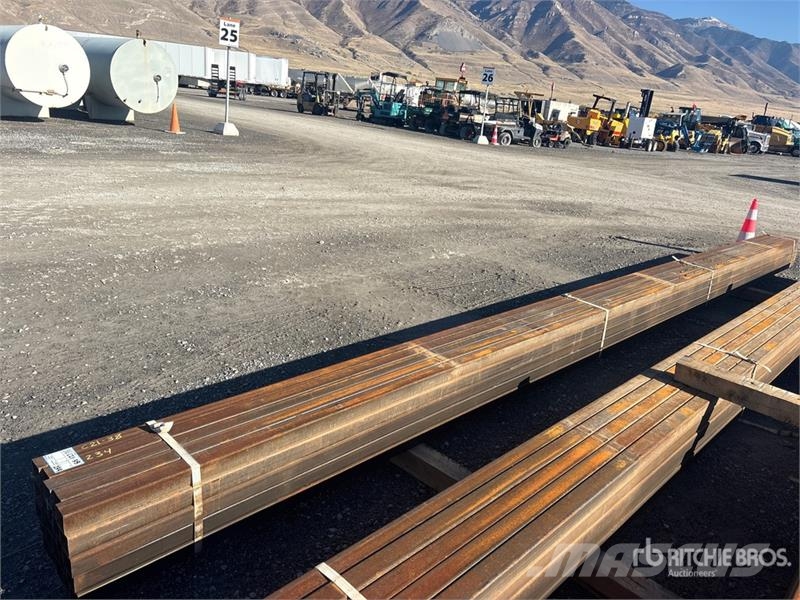 Quantity of (25) 288 in Steel Square Tubing Vintsid, telfrid ja materjaliliftid