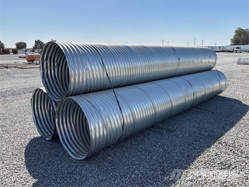 Quantity of (3) 20 Ft Corrugated Pipe Pipeline equipment