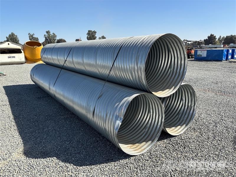 Quantity of (3) 20 Ft Corrugated Pipe Pipeline equipment