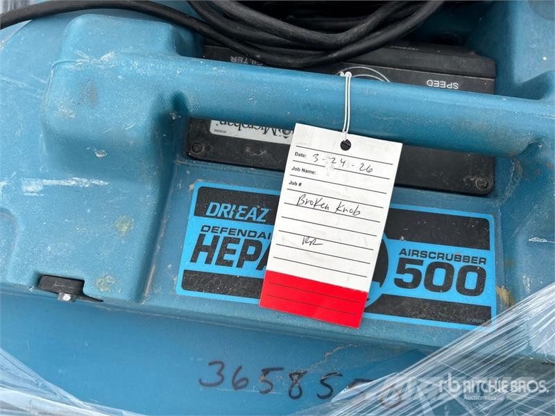 Quantity of (3) Dri-Eaz AirScrubber 500 Hepa Air S 건설 장비 - 기타