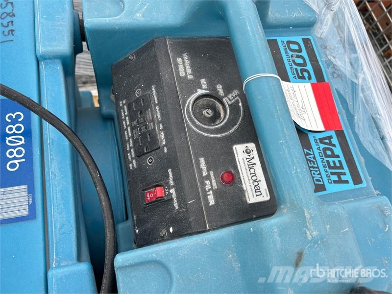  Quantity of (3) Dri-Eaz AirScrubber 500 Hepa Air S 건설 장비 - 기타