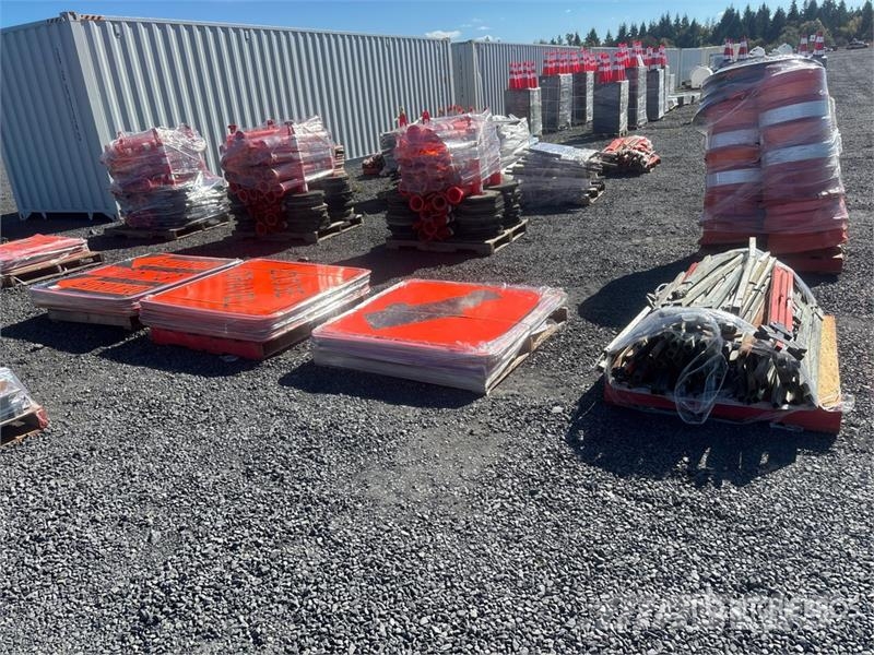  Quantity of (3) Pallets of Road Signs Muud