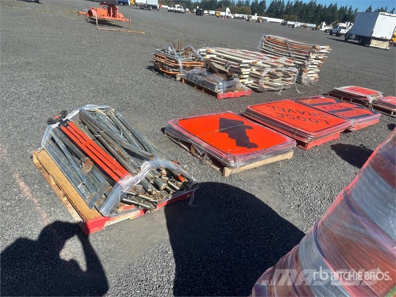  Quantity of (3) Pallets of Road Signs Muud