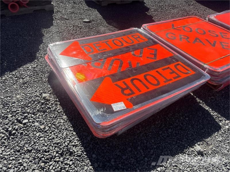  Quantity of (3) Pallets of Road Signs Muud