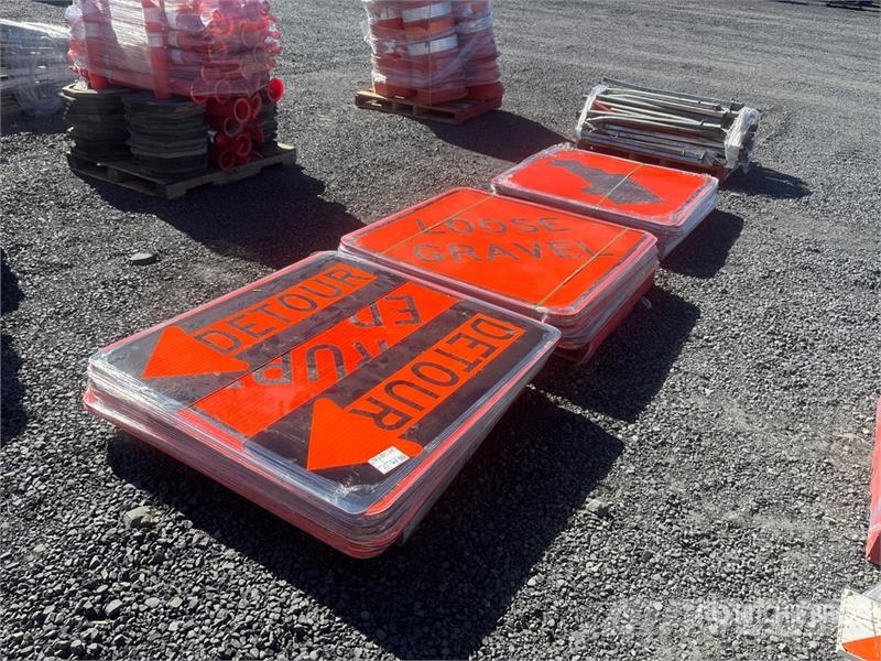  Quantity of (3) Pallets of Road Signs Muud