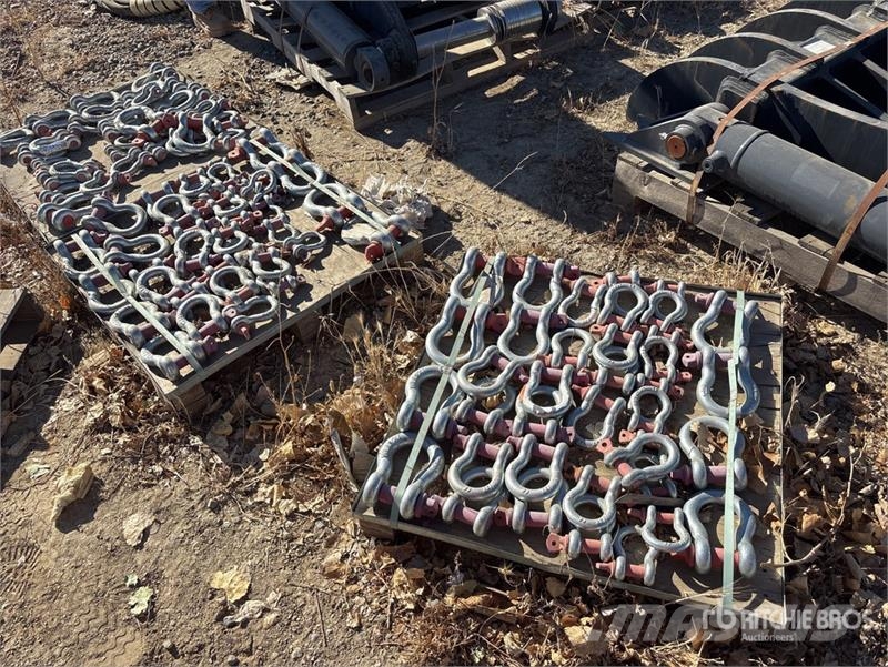  Quantity of (3) Pallets of Shackle Piezas y equipos para grúas