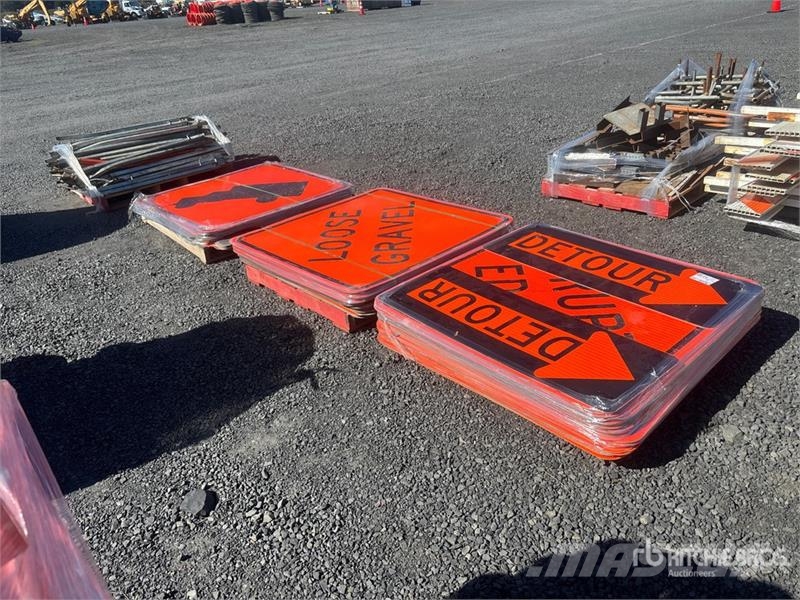  Quantity of (3) Pallets of Road Signs Muud