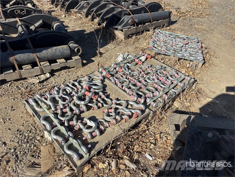  Quantity of (3) Pallets of Shackle Piezas y equipos para grúas
