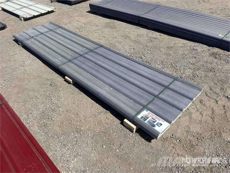 Quantity of (30) 12 ft x 35 in Clear Polycarbonate Seilwinden, Bauaufzüge und Lastenaufzüge