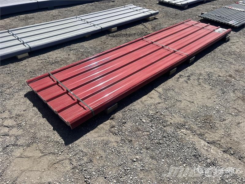 Quantity of (30) 12 ft x 3 ft Red Polycarbonate Ro Talhas, guinchos e elevadores de materiais