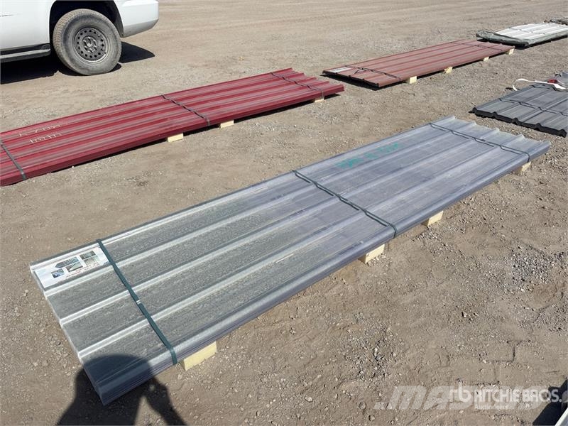 Quantity of (30) 12 ft x 35 in Clear Corrugated Po Utovorne dizalice, vitla i liftovi za materijal