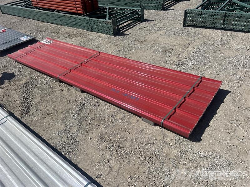 Quantity of (30) 12 ft x 3 ft Red Polycarbonate Ro Talhas, guinchos e elevadores de materiais