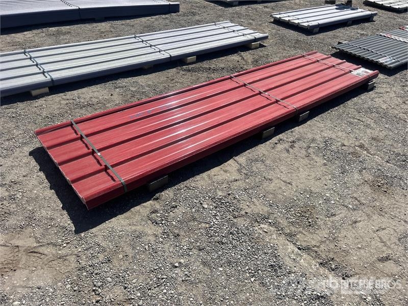 Quantity of (30) 12 ft x 3 ft Red Polycarbonate Ro Talhas, guinchos e elevadores de materiais