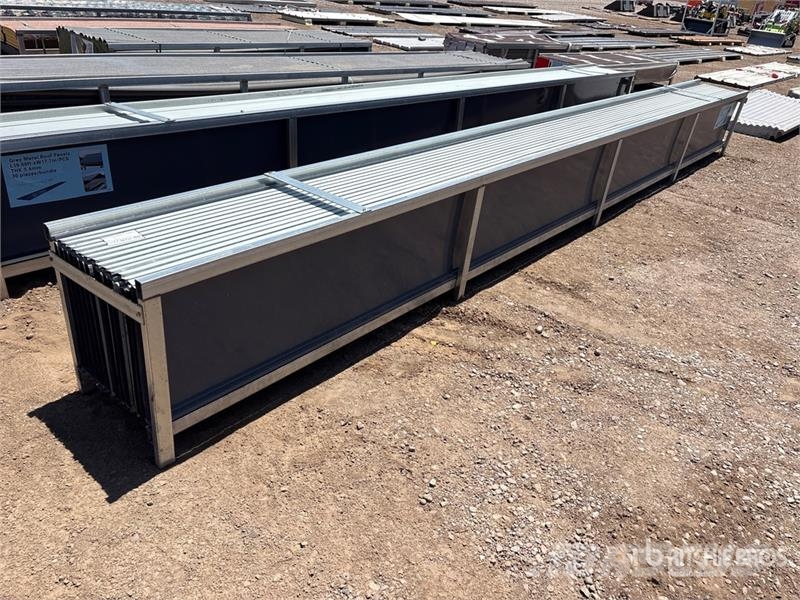 Quantity of (30) 20 ft x 17.7 in Grey Metal Roof P Vitle, dvigala in gradbeni dvižni sistemi