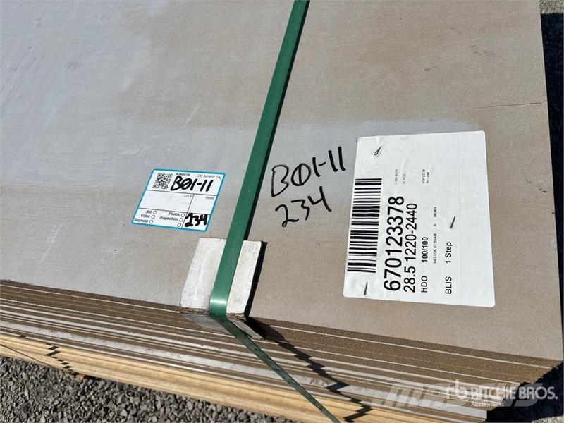  Quantity of (30) 48 in x 96 in 1 1/8" 4x8 G2S with Other components