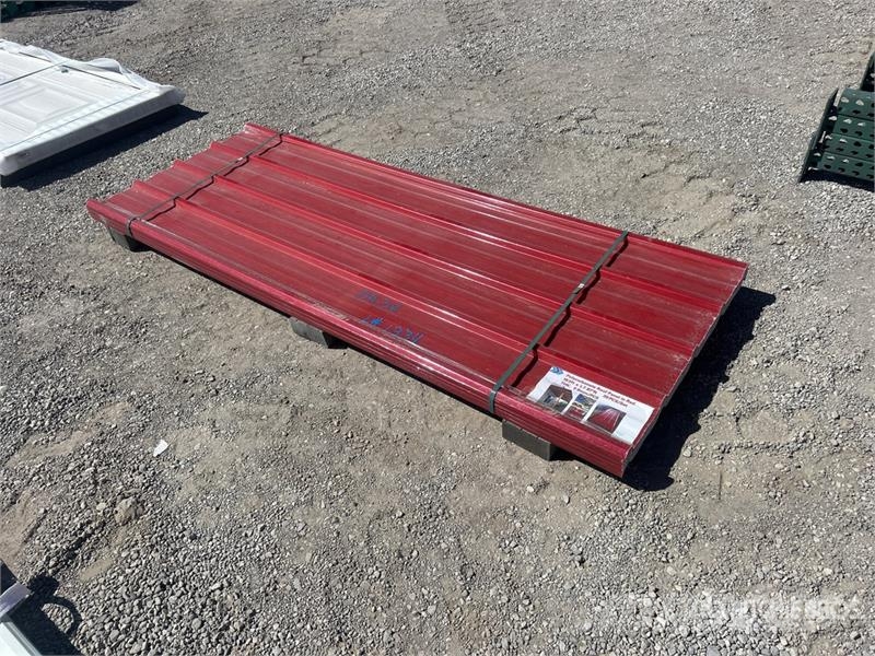 Quantity of (30) 7.87 ft x 3 ft Red Polycarbonate Seilwinden, Bauaufzüge und Lastenaufzüge