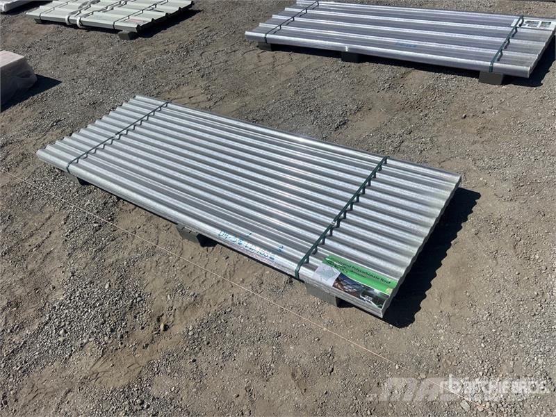 Quantity of (30) 7.87 ft x 3 ft Clear Corrugated P Talhas, guinchos e elevadores de materiais