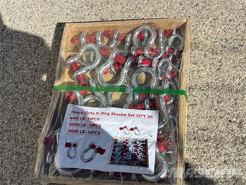Quantity of (30) Heavy-Duty D-Ring Shackle (Unused Pacēlāju/krānu aprīkojums