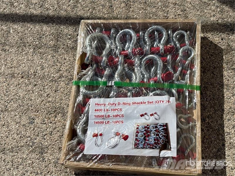 Quantity of (30) Heavy-Duty D-Ring Shackle (Unused Pacēlāju/krānu aprīkojums