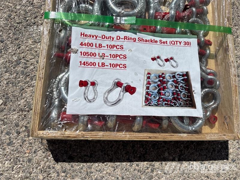 Quantity of (30) Heavy-Duty D-Ring Shackle (Unused Pacēlāju/krānu aprīkojums