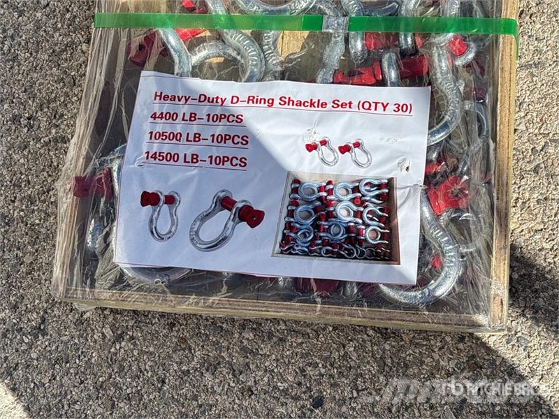 Quantity of (30) Heavy-Duty D-Ring Shackle (Unused Pacēlāju/krānu aprīkojums