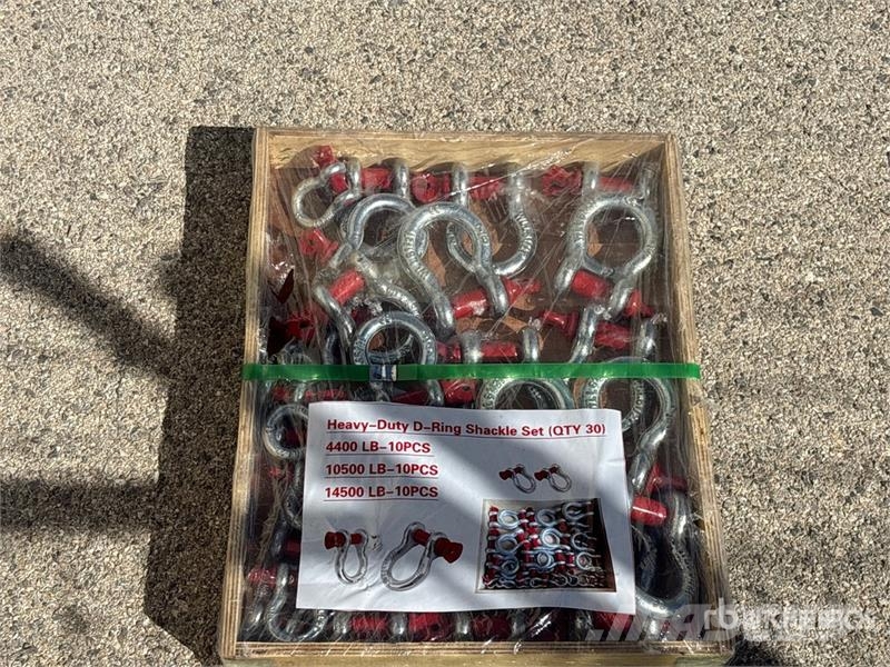Quantity of (30) Heavy-Duty D-Ring Shackle (Unused Pacēlāju/krānu aprīkojums