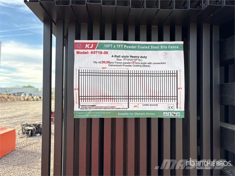 Quantity of (30) KJ K0710-30 10 ft x 7 ft Powder Equipos de vallado