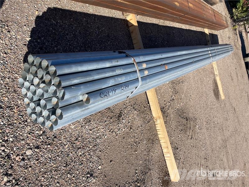 Quantity of (37) 2 3/8 OD 16 ft Steel Drugi deli