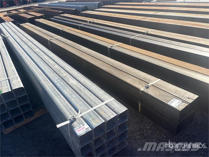 Quantity of (4) 240 in Steel Square Tubing (Unused Vintsid, telfrid ja materjaliliftid