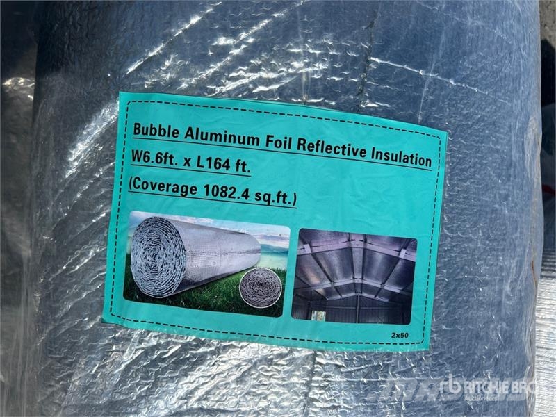  Quantity of (4) 6.6 ft x 164 ft Bubble Aluminum Fo Talhas, guinchos e elevadores de materiais