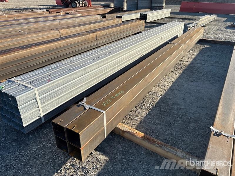 Quantity of (4) 6 in x 6 in x 20 ft Steel Square T Autres accessoires